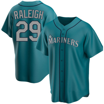 Cal Raleigh Game Used Marineros Jersey - 9/17/2023 vs. LAD - Size 48