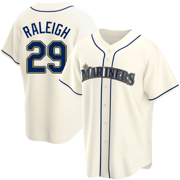 Cal Raleigh Game Used Marineros Jersey - 9/17/2023 vs. LAD - Size