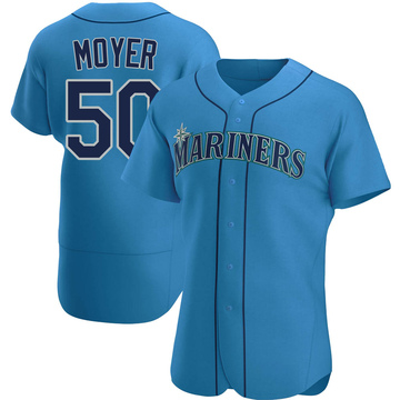 Vintage Seattle Mariners Shirt Mens XL White Blue Logo Jamie Moyer #50  Anvil