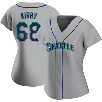 Big & Tall Men's George Kirby Seattle Mariners Replica White Home