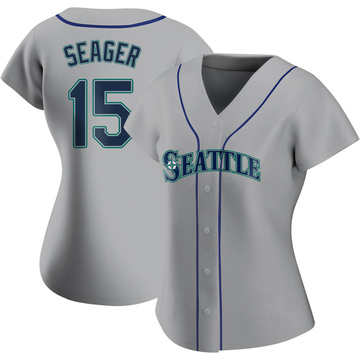 Men's Seattle Mariners #15 Kyle Seager Gray Jersey on sale,for  Cheap,wholesale from China