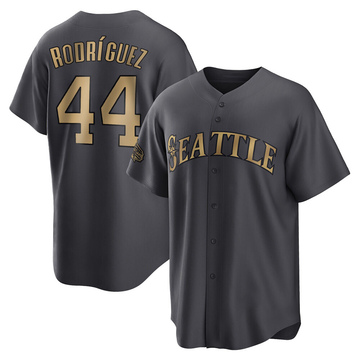 Men's Nike Julio Rodriguez Anthracite American League 2023 MLB All-Star Game Name & Number T-Shirt Size: Small